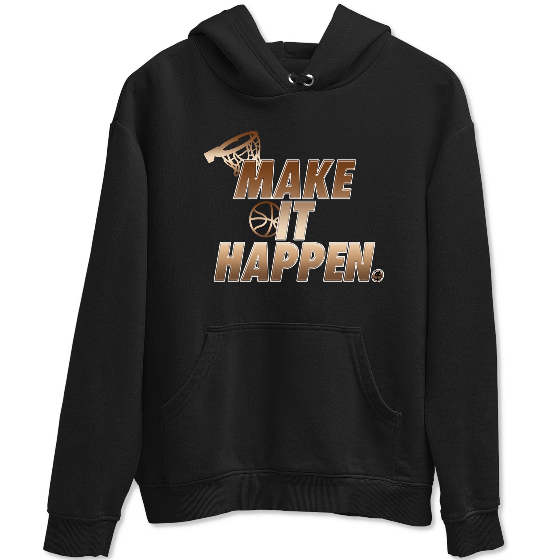 Foams One Metallic Copper shirts to match jordans Make It Happen sneaker match tees Air Foamposite One Metallic Copper match shoes to clothes SNRT Sneaker Tees unisex cotton Black 2 shirts