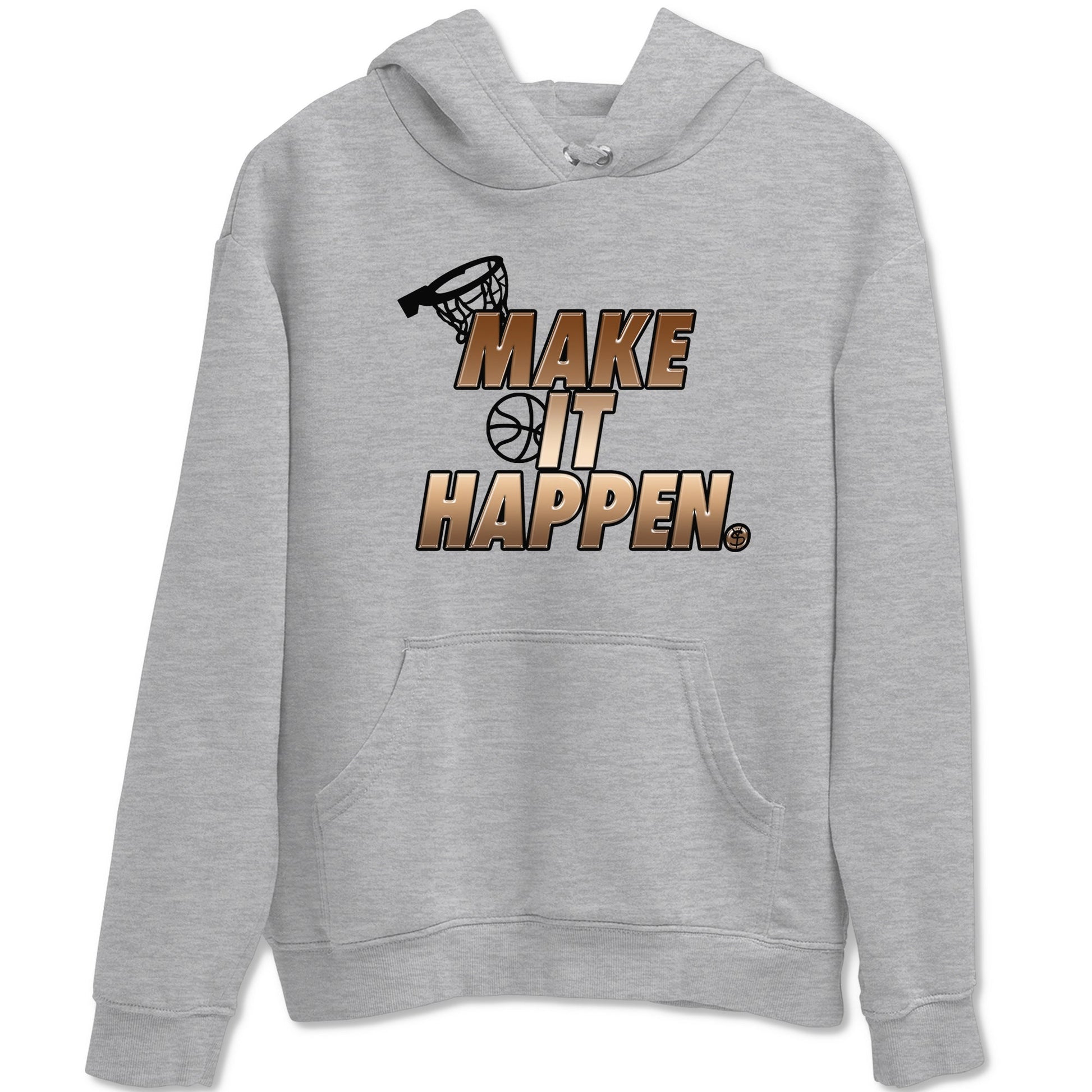 Foams One Metallic Copper shirts to match jordans Make It Happen sneaker match tees Air Foamposite One Metallic Copper match shoes to clothes SNRT Sneaker Tees unisex cotton Heather Grey 2 shirts