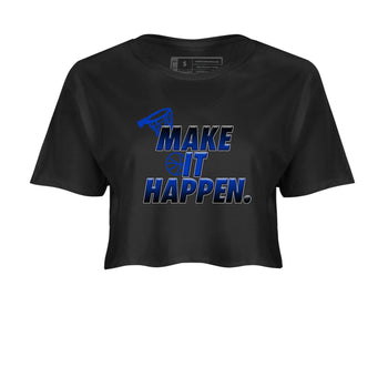 Air Foamposite One Royal Shirts To Match Jordans Make It Happen Sneaker Shirts Air Foamposite One Royal SNRT Sneaker Release Tees Unisex Cotton Crew Neck Black 2 Crop Shirts