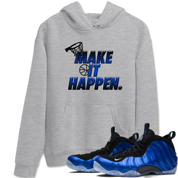 Air Foamposite One Royal Shirts To Match Jordans Make It Happen Sneaker Shirts Air Foamposite One Royal SNRT Sneaker Release Tees Unisex Cotton Crew Neck Heather Grey 1 crew neck shirts
