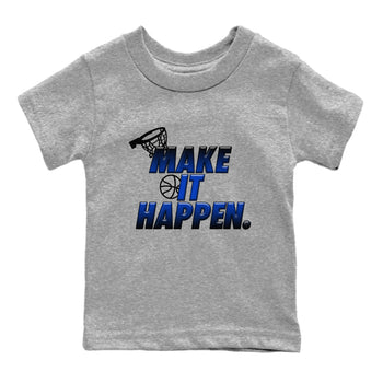 Air Foamposite One Royal Shirts To Match Jordans Make It Happen Sneaker Shirts Air Foamposite One Royal SNRT Sneaker Release Tees Baby Youth Toddler Heather Grey 2 crew neck shirts