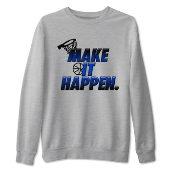 Air Foamposite One Royal Shirts To Match Jordans Make It Happen Sneaker Shirts Air Foamposite One Royal SNRT Sneaker Release Tees Unisex Cotton Crew Neck Heather Grey 2 crew neck shirts
