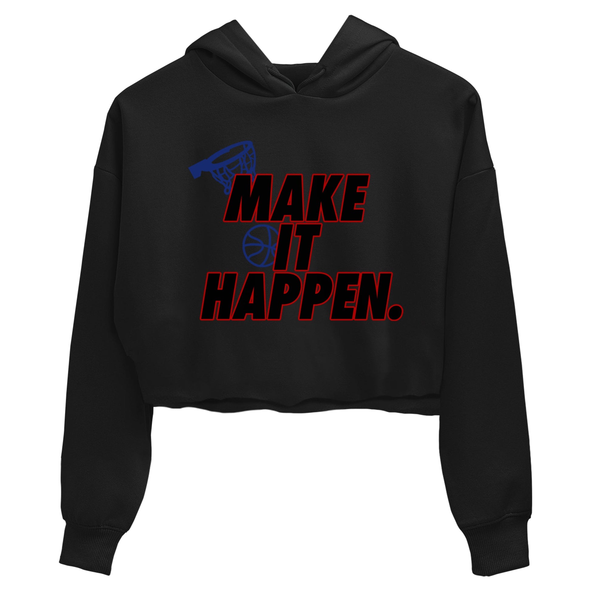 1s Rare Air shirts to match jordans Make It Happen sneaker match tees Air Jordan 1 High OG Rare Air Deep Royal Blue match shoes to clothes SNRT Sneaker Tees unisex cotton Black 2 crop tee