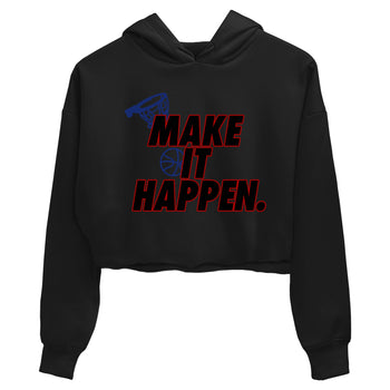 1s Rare Air shirts to match jordans Make It Happen sneaker match tees Air Jordan 1 High OG Rare Air Deep Royal Blue match shoes to clothes SNRT Sneaker Tees unisex cotton Black 2 crop tee