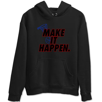 1s Rare Air shirts to match jordans Make It Happen sneaker match tees Air Jordan 1 High OG Rare Air Deep Royal Blue match shoes to clothes SNRT Sneaker Tees unisex cotton Black 2 shirts