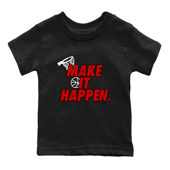11s Bred Velvet shirts to match jordans Make It Happen sneaker match tees Air Jordan 11 Retro Bred Velvet match shoes to clothes SNRT Sneaker Tees Youth Baby Black 2 tee