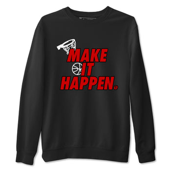 11s Bred Velvet shirts to match jordans Make It Happen sneaker match tees Air Jordan 11 Retro Bred Velvet match shoes to clothes SNRT Sneaker Tees unisex cotton Black 2 shirts