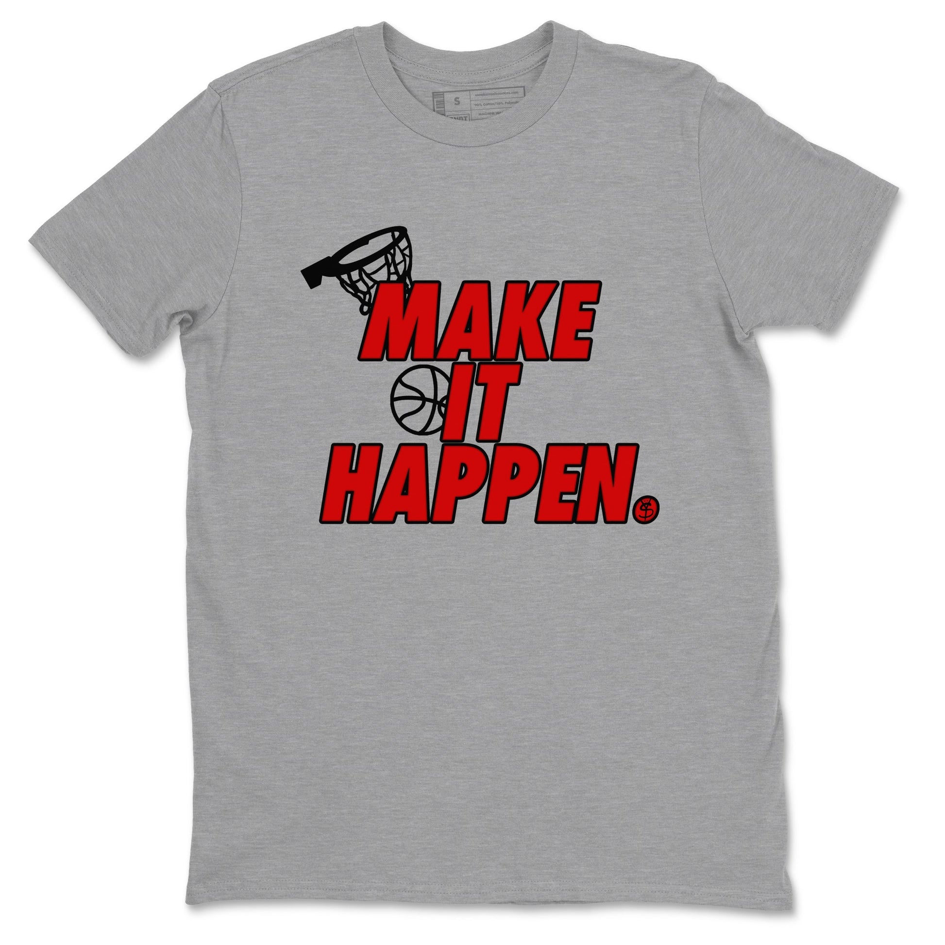 11s Bred Velvet shirts to match jordans Make It Happen sneaker match tees Air Jordan 11 Retro Bred Velvet match shoes to clothes SNRT Sneaker Tees unisex cotton Heather Grey 2 shirts