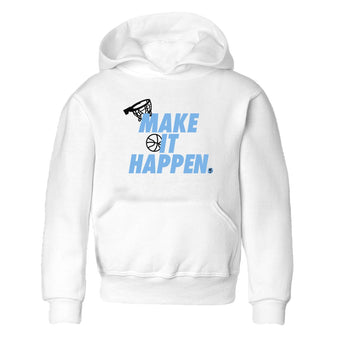 11s Legend Blue shirts to match jordans Make It Happen best t shirts to wear with jordans AJ11 Retro Legend Blue match shoes to clothes SNRT Sneaker Tees Youth Baby White 2 tee