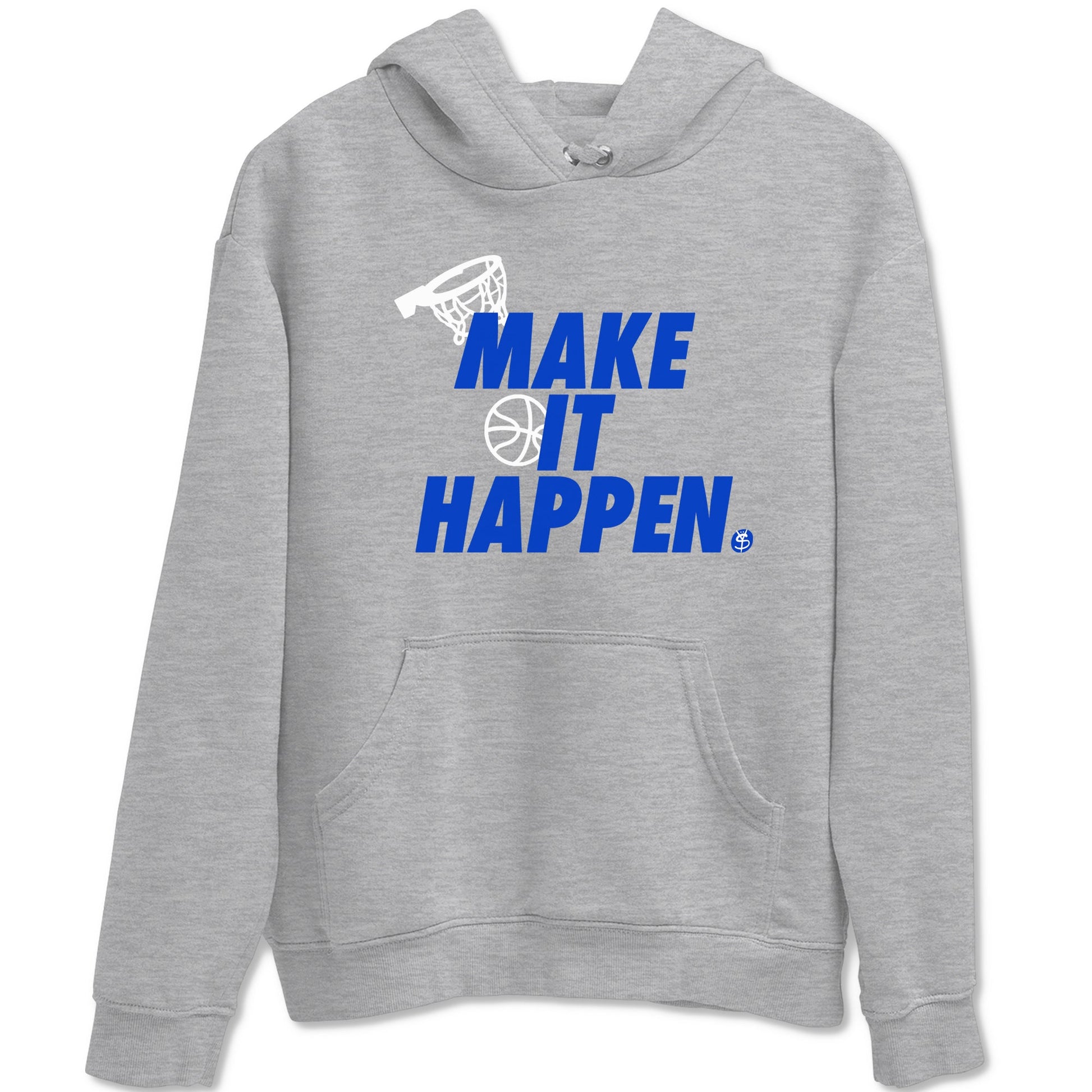 12s Blueberry shirts to match jordans Make It Happen best t shirts to wear with jordans AJ12 White & Game Royal match shoes to clothes SNRT Sneaker Tees unisex cotton Heather Grey 2 shirts