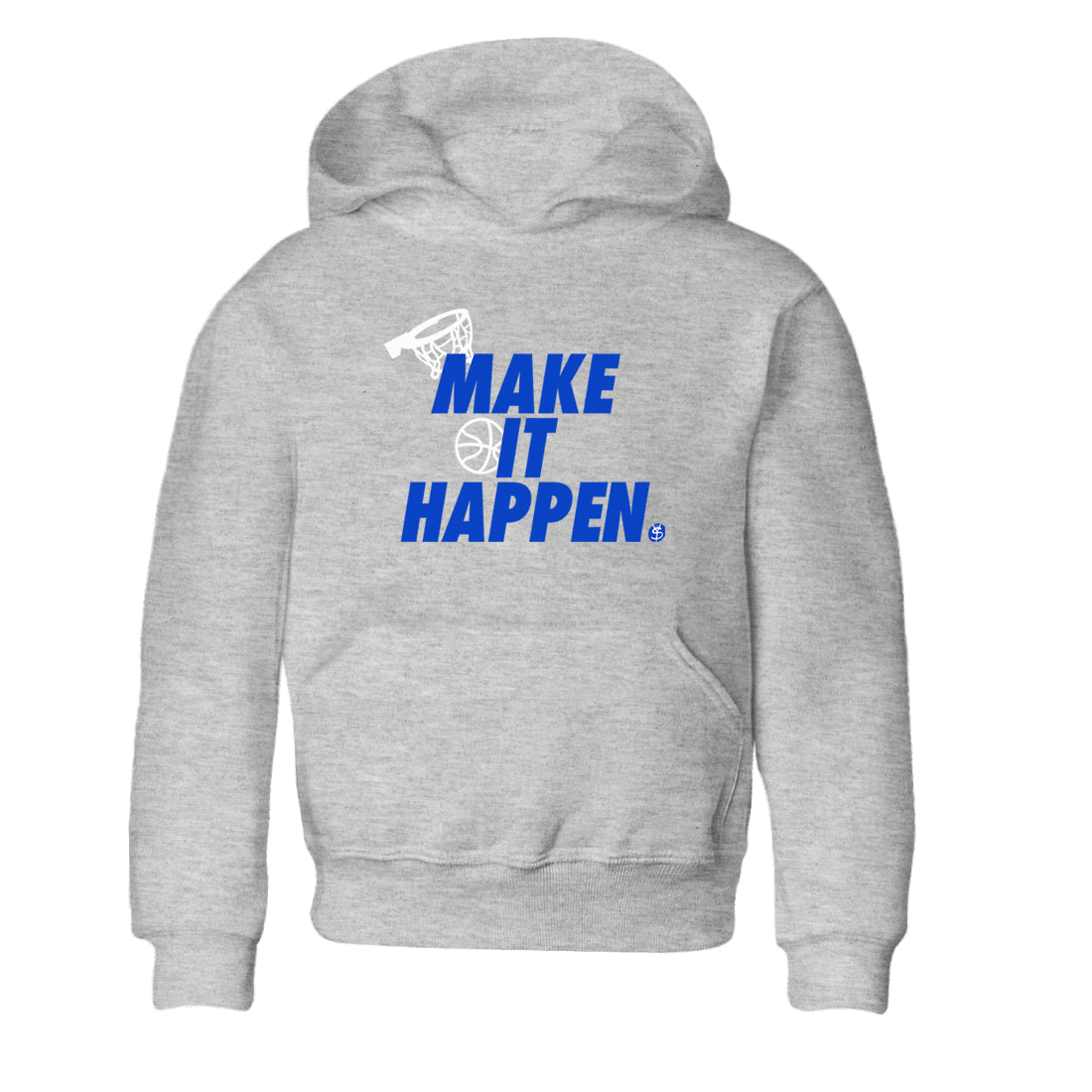 12s Blueberry shirts to match jordans Make It Happen best t shirts to wear with jordans AJ12 White & Game Royal match shoes to clothes SNRT Sneaker Tees Youth Baby Heather Grey 2 tee