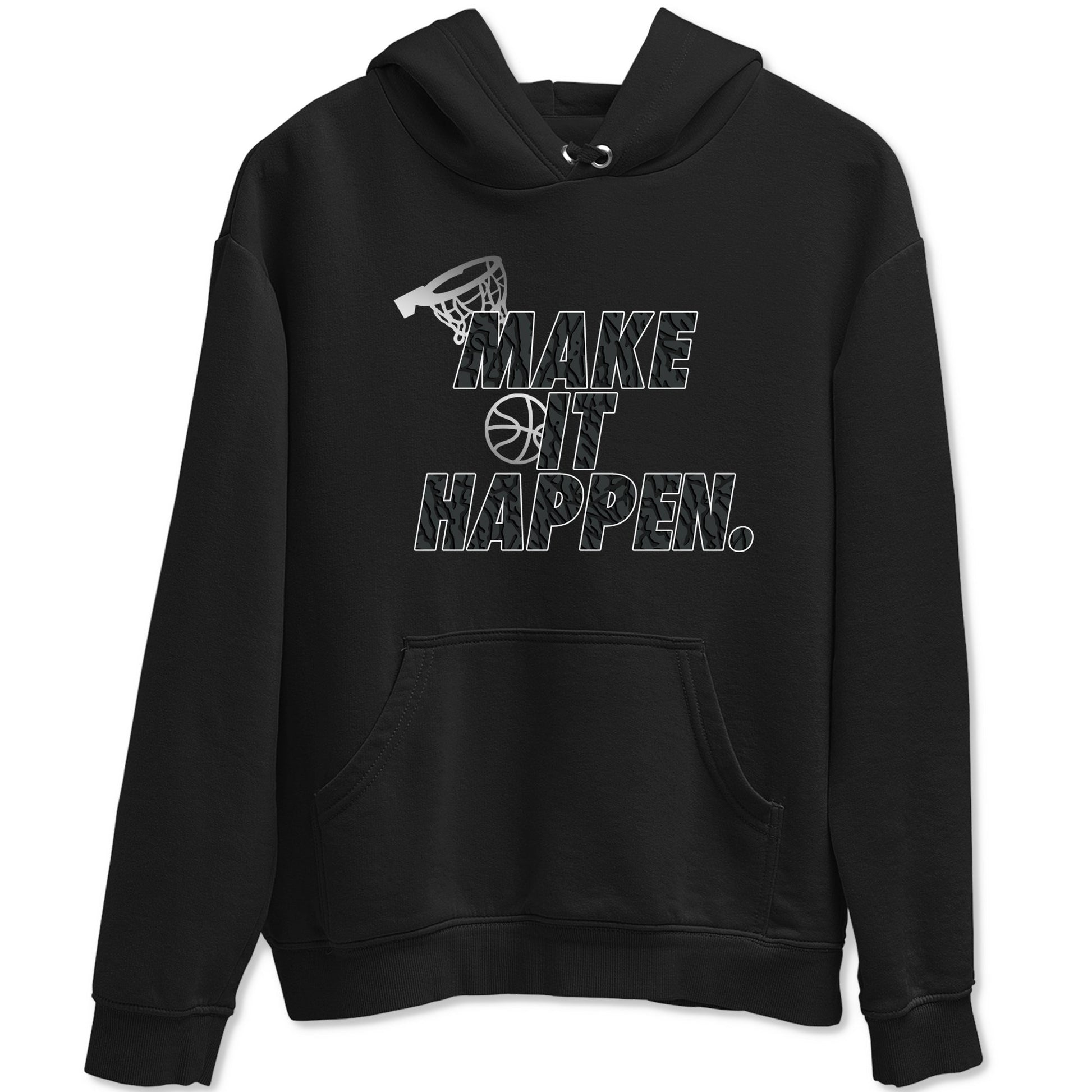 3s Black Cat shirts to match jordans Make It Happen sneaker match tees Air Jordan 3 Retro Black Cat match shoes to clothes SNRT Sneaker Tees unisex cotton Black 2 shirts