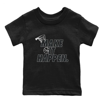3s Black Cat shirts to match jordans Make It Happen sneaker match tees Air Jordan 3 Retro Black Cat match shoes to clothes SNRT Sneaker Tees Youth Baby Black 2 tee