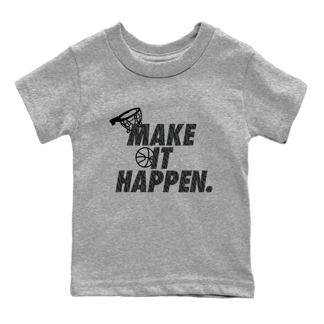 3s Black Cat shirts to match jordans Make It Happen sneaker match tees Air Jordan 3 Retro Black Cat match shoes to clothes SNRT Sneaker Tees Youth Baby Heather Grey 2 tee