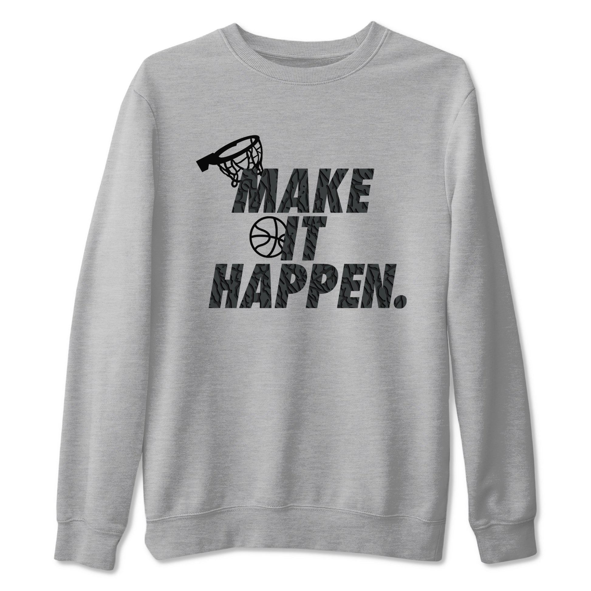 3s Black Cat shirts to match jordans Make It Happen sneaker match tees Air Jordan 3 Retro Black Cat match shoes to clothes SNRT Sneaker Tees unisex cotton Heather Grey 2 shirts
