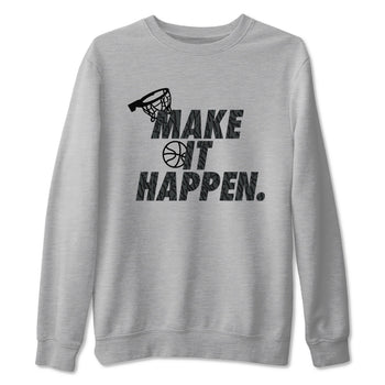 3s Black Cat shirts to match jordans Make It Happen sneaker match tees Air Jordan 3 Retro Black Cat match shoes to clothes SNRT Sneaker Tees unisex cotton Heather Grey 2 shirts