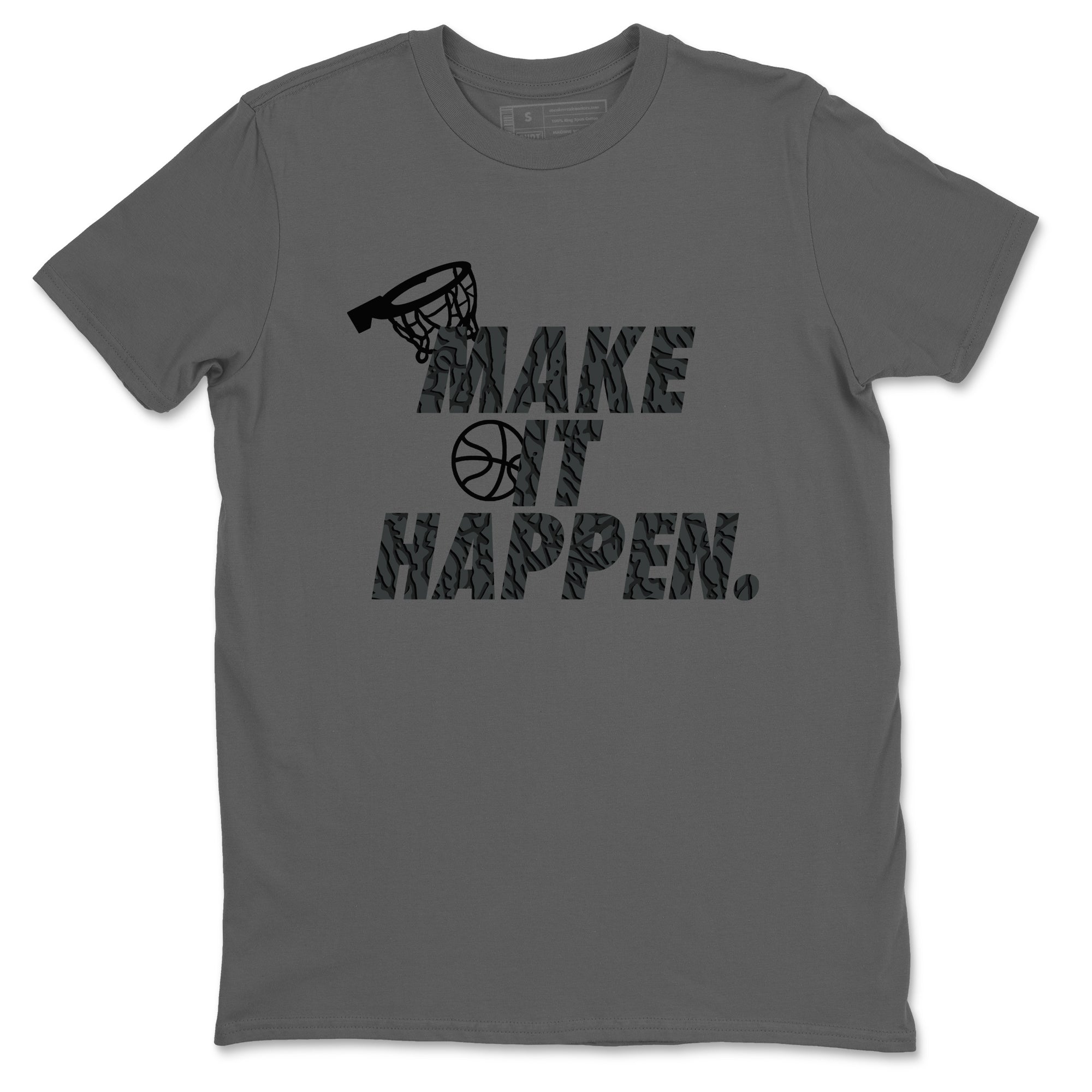 3s Black Cat shirts to match jordans Make It Happen sneaker match tees Air Jordan 3 Retro Black Cat match shoes to clothes SNRT Sneaker Tees unisex cotton Cool Grey 2 shirts