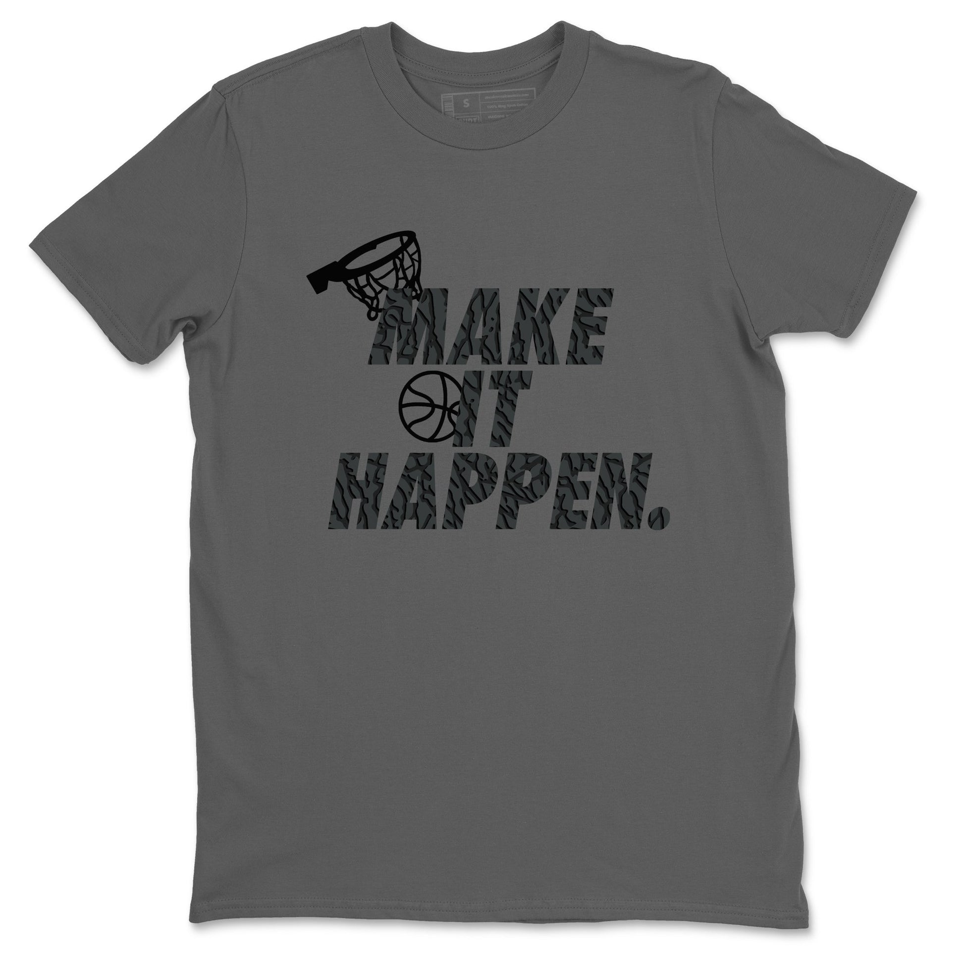 3s Black Cat shirts to match jordans Make It Happen sneaker match tees Air Jordan 3 Retro Black Cat match shoes to clothes SNRT Sneaker Tees unisex cotton Cool Grey 2 shirts