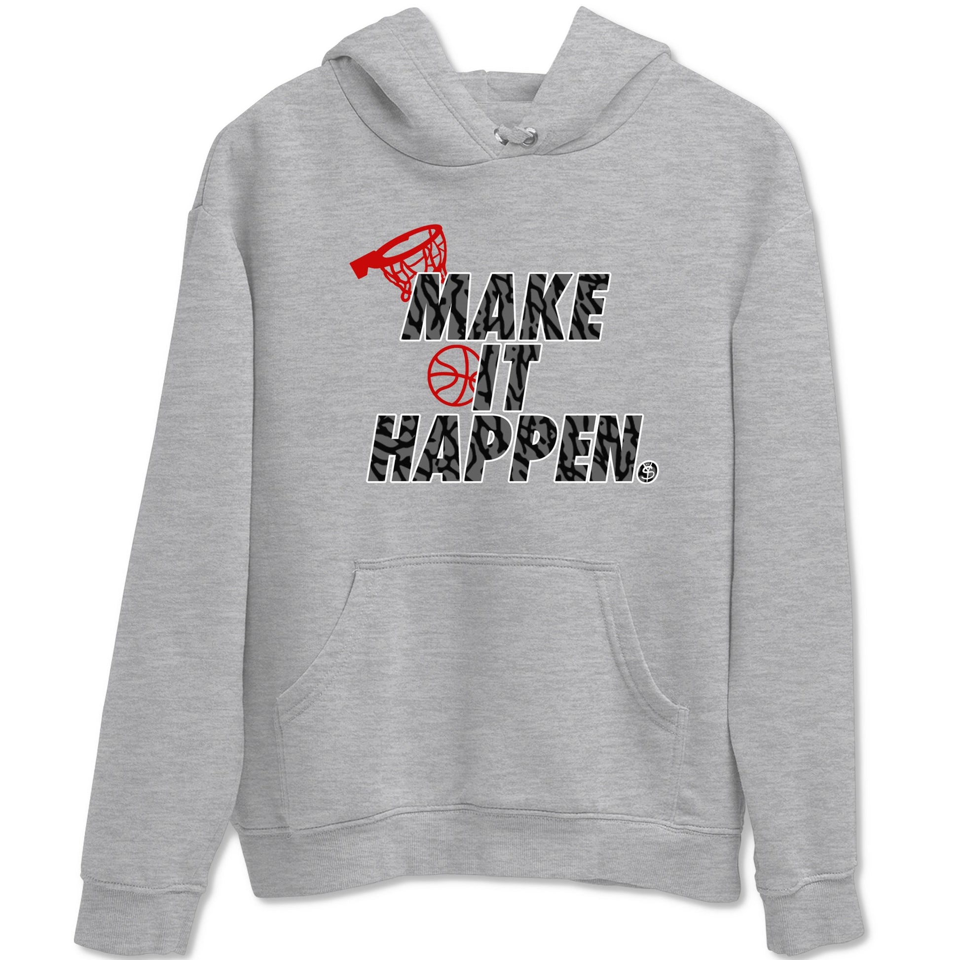3s Cement Grey shirts to match jordans Make It Happen sneaker match tees Air Jordan 3 Cement Grey SNRT Sneaker Release Tees unisex cotton Heather Grey 2 crew neck shirts