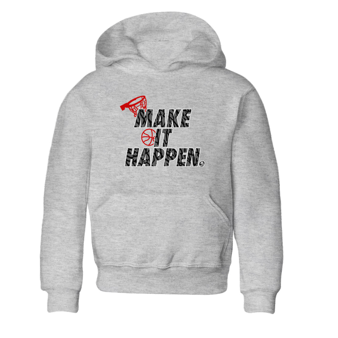 3s Cement Grey shirts to match jordans Make It Happen sneaker match tees Air Jordan 3 Cement Grey SNRT Sneaker Release Tees Youth Baby Heather Grey 2 crew neck shirts