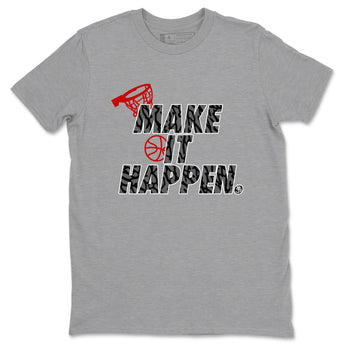 3s Cement Grey shirts to match jordans Make It Happen sneaker match tees Air Jordan 3 Cement Grey SNRT Sneaker Release Tees unisex cotton Heather Grey 2 crew neck shirts
