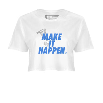 3s Lucky Shorts shirts to match jordans Make It Happen best t shirts to wear with jordans Air Jordan 3 Lucky Shorts match shoes to clothes SNRT Sneaker Tees unisex cotton White 2 crop tee