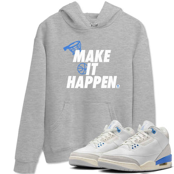 3s Lucky Shorts shirts to match jordans Make It Happen best t shirts to wear with jordans Air Jordan 3 Lucky Shorts match shoes to clothes SNRT Sneaker Tees unisex cotton Heather Grey 1 shirts