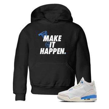 3s Lucky Shorts shirts to match jordans Make It Happen best t shirts to wear with jordans Air Jordan 3 Lucky Shorts match shoes to clothes SNRT Sneaker Tees Youth Baby Black 1 tee