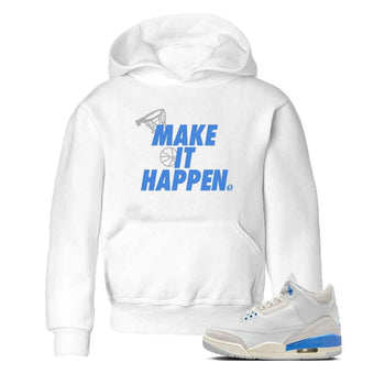 3s Lucky Shorts shirts to match jordans Make It Happen best t shirts to wear with jordans Air Jordan 3 Lucky Shorts match shoes to clothes SNRT Sneaker Tees Youth Baby White 1 tee