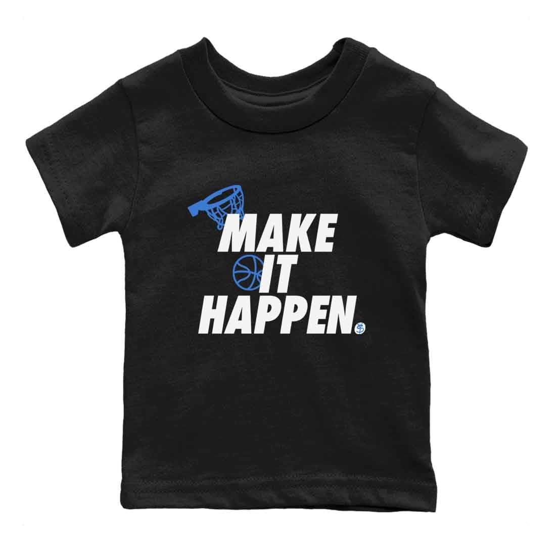 3s Lucky Shorts shirts to match jordans Make It Happen best t shirts to wear with jordans Air Jordan 3 Lucky Shorts match shoes to clothes SNRT Sneaker Tees Youth Baby Black 2 tee