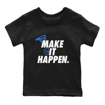 3s Lucky Shorts shirts to match jordans Make It Happen best t shirts to wear with jordans Air Jordan 3 Lucky Shorts match shoes to clothes SNRT Sneaker Tees Youth Baby Black 2 tee