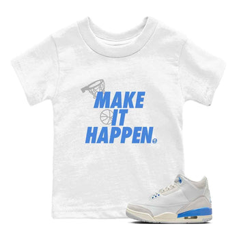 3s Lucky Shorts shirts to match jordans Make It Happen best t shirts to wear with jordans Air Jordan 3 Lucky Shorts match shoes to clothes SNRT Sneaker Tees Youth Baby White 1 tee