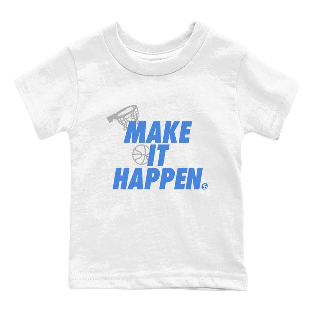 3s Lucky Shorts shirts to match jordans Make It Happen best t shirts to wear with jordans Air Jordan 3 Lucky Shorts match shoes to clothes SNRT Sneaker Tees Youth Baby White 2 tee