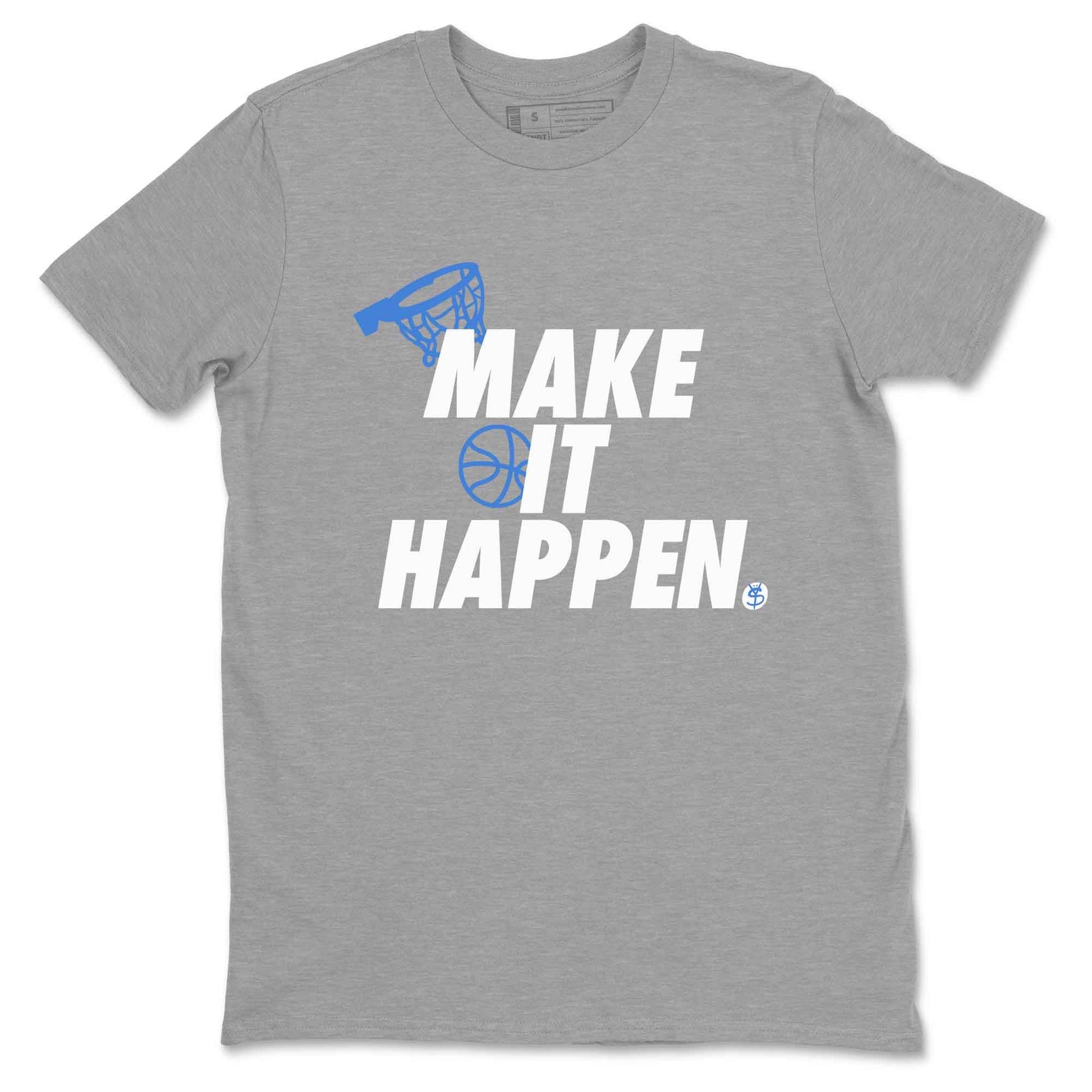 3s Lucky Shorts shirts to match jordans Make It Happen best t shirts to wear with jordans Air Jordan 3 Lucky Shorts match shoes to clothes SNRT Sneaker Tees unisex cotton Heather Grey 2 shirts