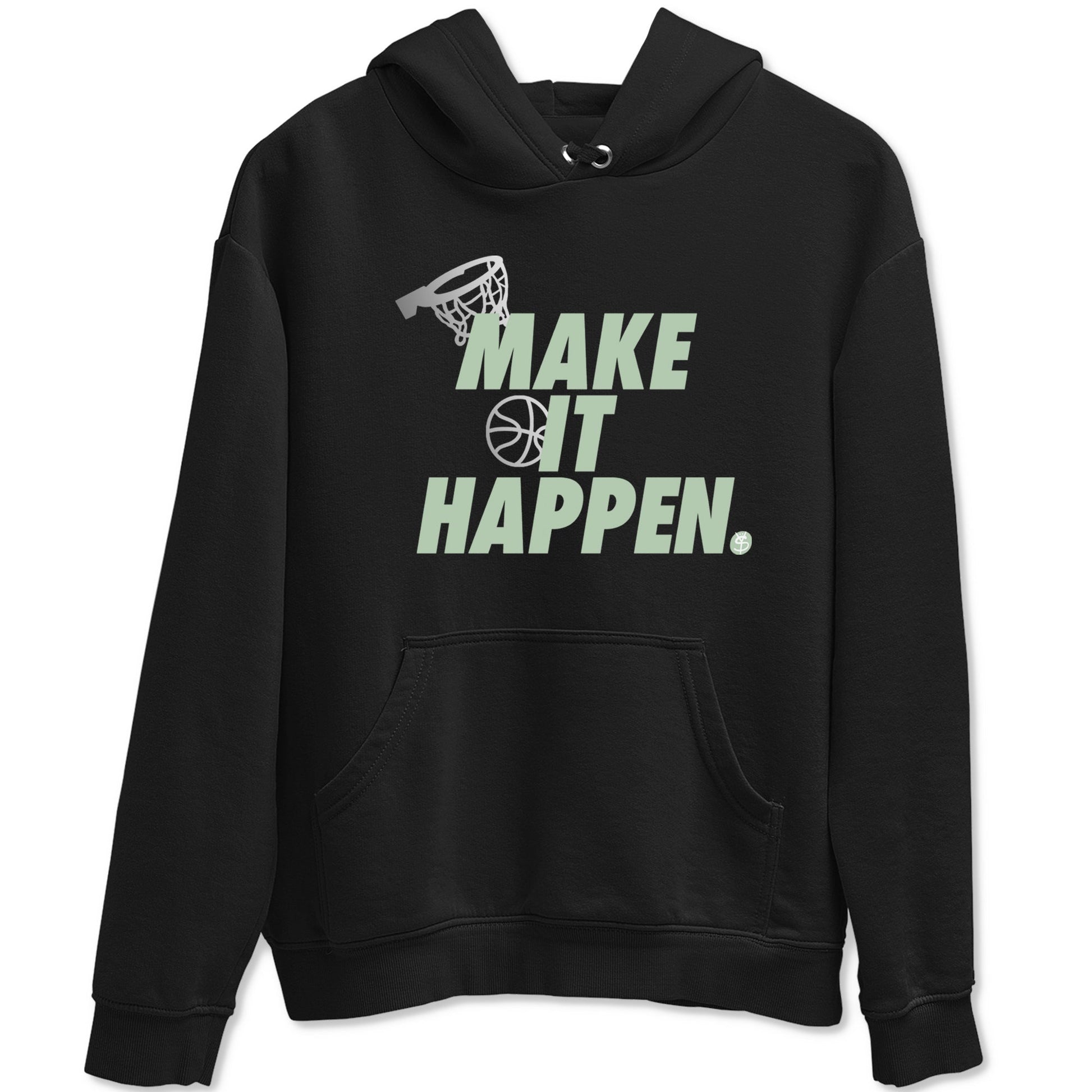 4s Abundance shirts to match jordans Make It Happen sneaker match tees Air Jordan 4 Seafoam match shoes to clothes SNRT Sneaker Tees unisex cotton Black 2 shirts