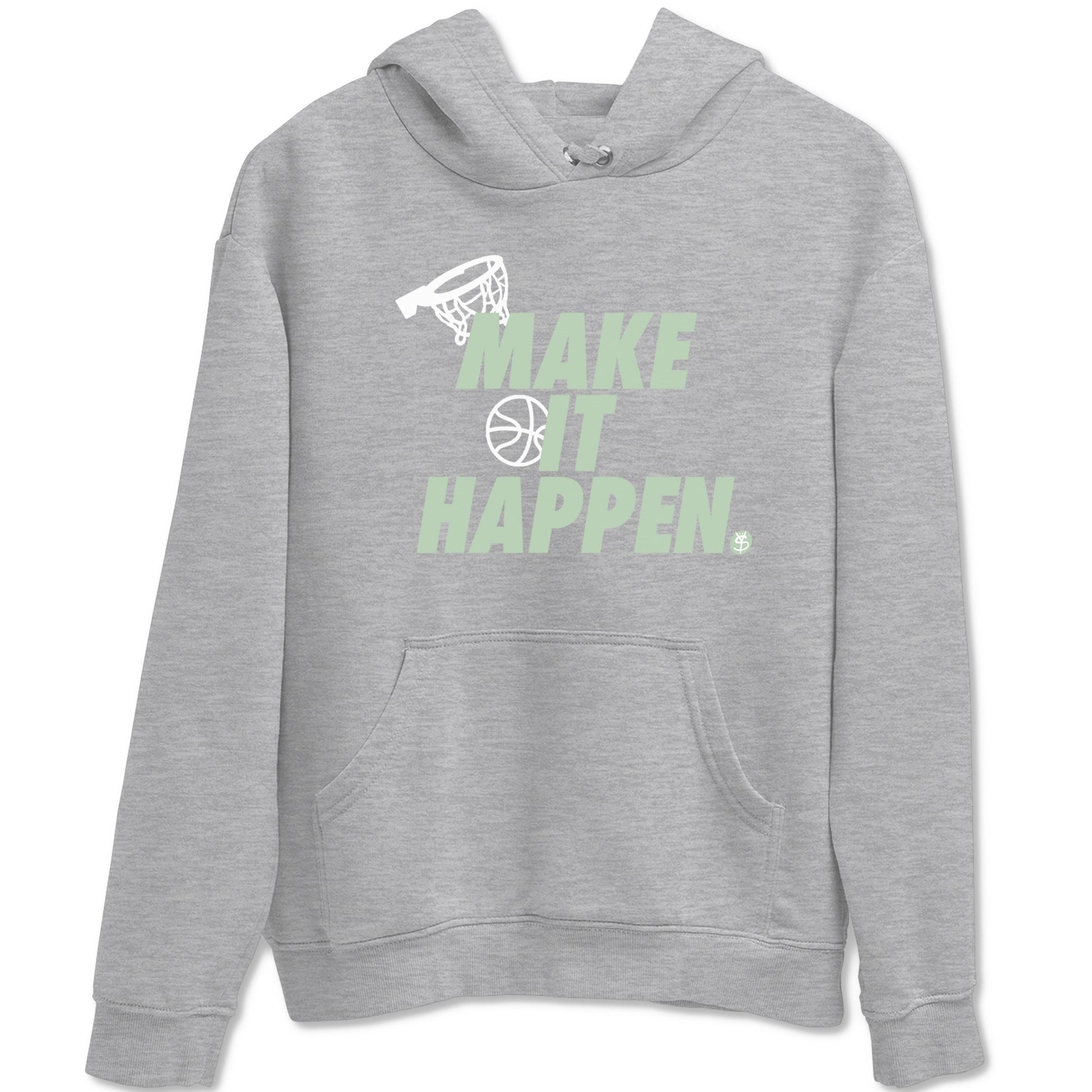 4s Abundance shirts to match jordans Make It Happen sneaker match tees Air Jordan 4 Seafoam match shoes to clothes SNRT Sneaker Tees unisex cotton Heather Grey 2 shirts