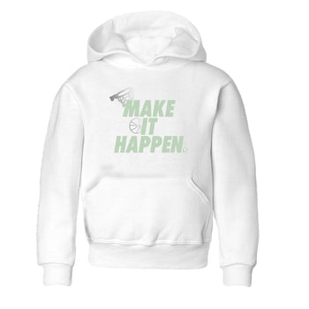 4s Abundance shirts to match jordans Make It Happen sneaker match tees Air Jordan 4 Seafoam match shoes to clothes SNRT Sneaker Tees Youth Baby White 2 tee
