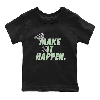 4s Abundance shirts to match jordans Make It Happen sneaker match tees Air Jordan 4 Seafoam match shoes to clothes SNRT Sneaker Tees Youth Baby Black 2 tee
