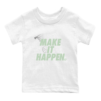 4s Abundance shirts to match jordans Make It Happen sneaker match tees Air Jordan 4 Seafoam match shoes to clothes SNRT Sneaker Tees Youth Baby White 2 tee