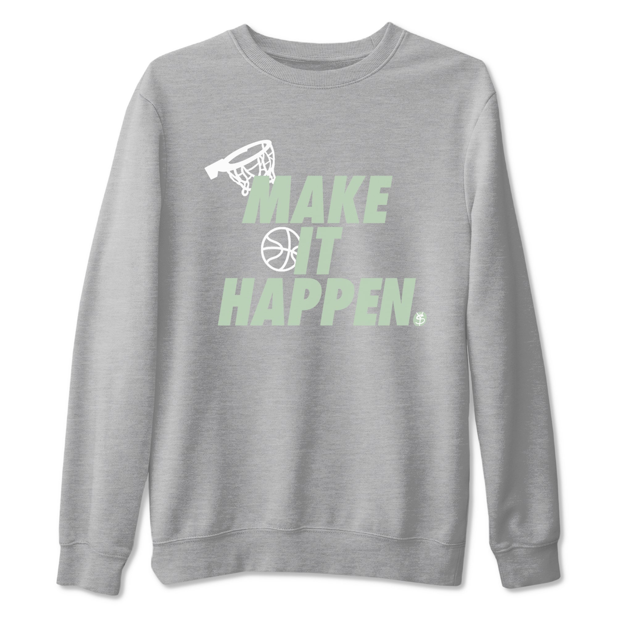 4s Abundance shirts to match jordans Make It Happen sneaker match tees Air Jordan 4 Seafoam match shoes to clothes SNRT Sneaker Tees unisex cotton Heather Grey 2 shirts