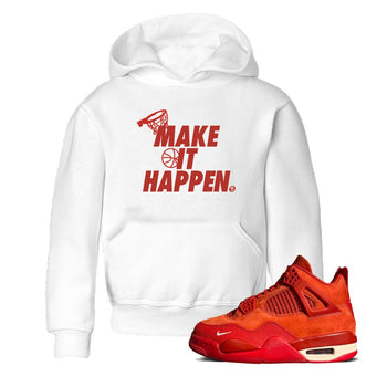 4s Brick By Brick best t shirts to wear with jordans Make It Happen sneaker match tees Nigel Sylvester x Air Jordan 4 Brick by Brick match shoes to clothes SNRT Sneaker Tees Youth Baby White 1 tee