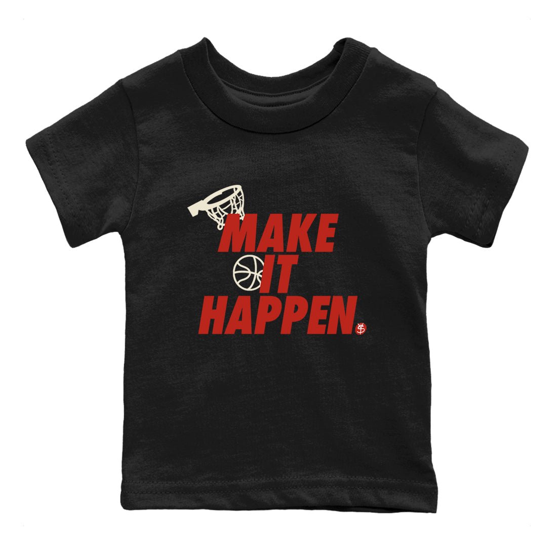 4s Brick By Brick best t shirts to wear with jordans Make It Happen sneaker match tees Nigel Sylvester x Air Jordan 4 Brick by Brick match shoes to clothes SNRT Sneaker Tees Youth Baby Black 2 tee