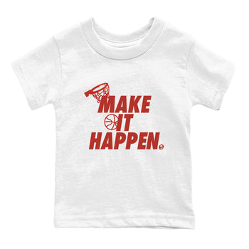 4s Brick By Brick best t shirts to wear with jordans Make It Happen sneaker match tees Nigel Sylvester x Air Jordan 4 Brick by Brick match shoes to clothes SNRT Sneaker Tees Youth Baby White 2 tee
