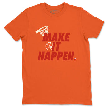 4s Brick By Brick best t shirts to wear with jordans Make It Happen sneaker match tees Nigel Sylvester x Air Jordan 4 Brick by Brick match shoes to clothes SNRT Sneaker Tees unisex cotton Orange 2 shirts
