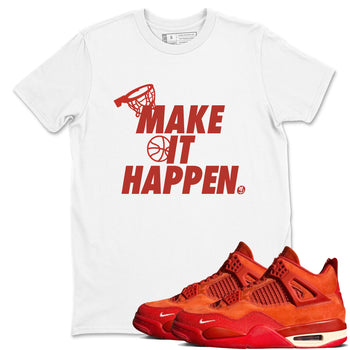 4s Brick By Brick best t shirts to wear with jordans Make It Happen sneaker match tees Nigel Sylvester x Air Jordan 4 Brick by Brick match shoes to clothes SNRT Sneaker Tees unisex cotton White 1 shirts