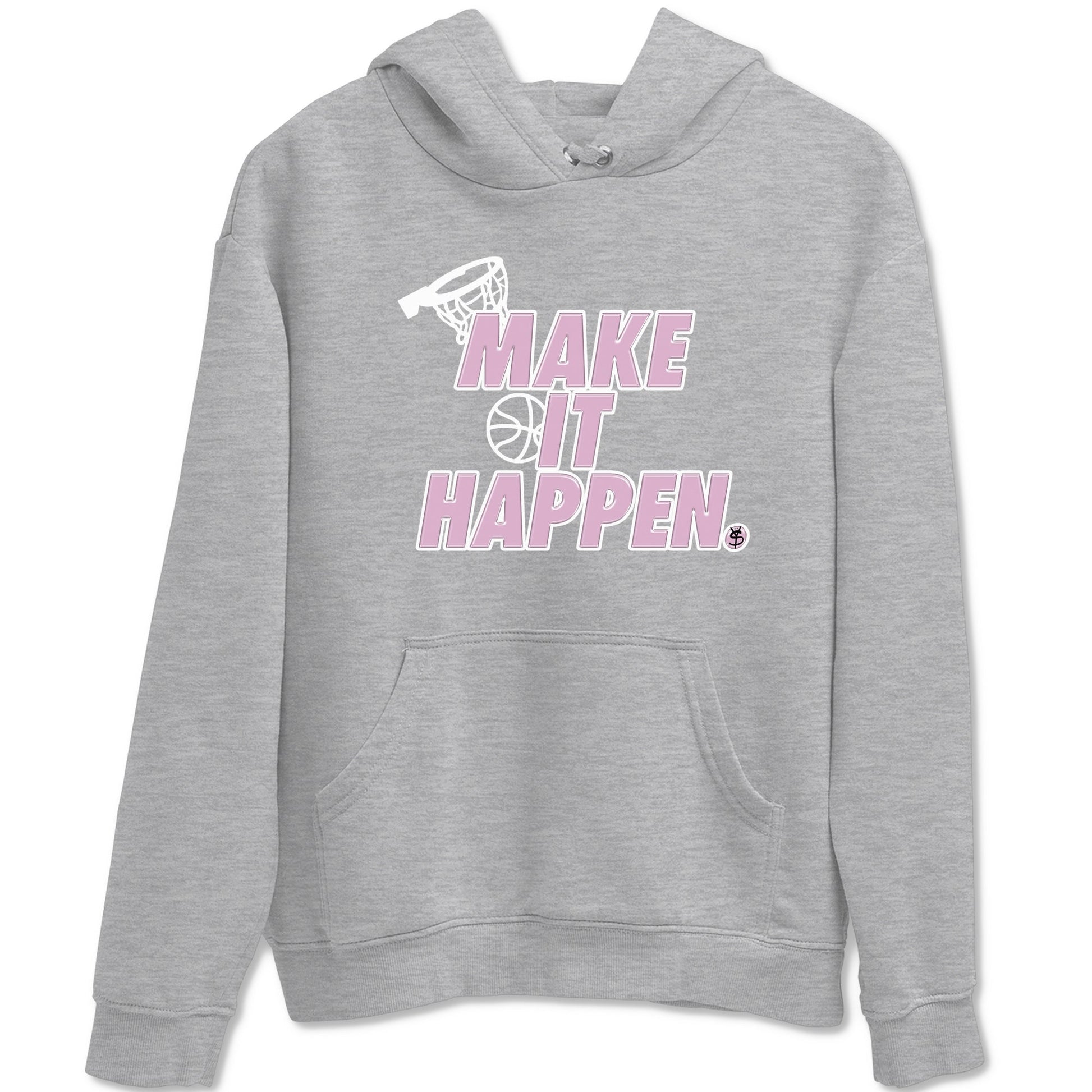 4s Retro Orchid shirts to match jordans Make It Happen sneaker match tees Air Jordan 4 WMNS Orchid match shoes to clothes SNRT Sneaker Tees unisex cotton Heather Grey 2 shirts