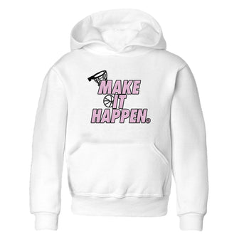 4s Retro Orchid shirts to match jordans Make It Happen sneaker match tees Air Jordan 4 WMNS Orchid match shoes to clothes SNRT Sneaker Tees Youth Baby White 2 tee