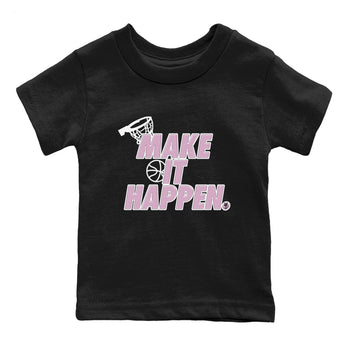 4s Retro Orchid shirts to match jordans Make It Happen sneaker match tees Air Jordan 4 WMNS Orchid match shoes to clothes SNRT Sneaker Tees Youth Baby Black 2 tee