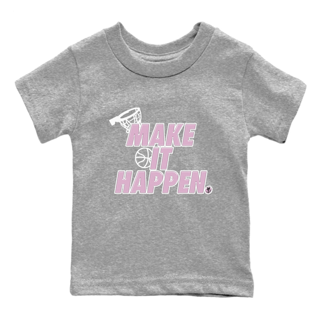 4s Retro Orchid shirts to match jordans Make It Happen sneaker match tees Air Jordan 4 WMNS Orchid match shoes to clothes SNRT Sneaker Tees Youth Baby Heather Grey 2 tee