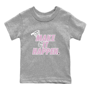 4s Retro Orchid shirts to match jordans Make It Happen sneaker match tees Air Jordan 4 WMNS Orchid match shoes to clothes SNRT Sneaker Tees Youth Baby Heather Grey 2 tee